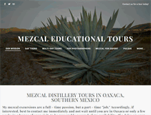 Tablet Screenshot of mezcaleducationaltours.com